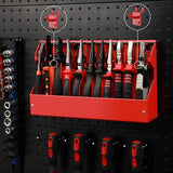 Mayouko 11 Slots Pliers Rack Organizer Holder, For Standard & Wide Pliers, All Steel, Fits in Toolbox Drawer, Chest, Pegboard, Tilt Feature, 11 Slots Mayouko
