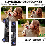 ELP 4MP Dual Lens USB Camera Synchronization PC Camera High Speed 1080P 60fps Lightburn Camera Binocular Webcam Board Mini UVC USB2.0 Laser Engraver ELP