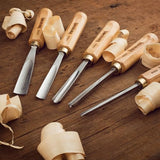 IMOTECHOM 12-Pieces Woodworking Wood Carving Tools Chisel Set with Canvas Bag, Razor Sharp CR-V 60 Steel Blades IMOTECHOM