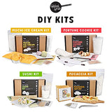 Global Grub DIY Mochi Ice Cream Kit - Mochi Kit Includes Sweet Rice Flour, Potato Starch, Matcha Powder, Cocoa Powder, Ice Cream Mochi Maker, Dough Global Grub