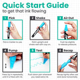 Extra Fine Tip Liquid Chalk Markers (10 Pack) with Gold & Silver - Dry Erase Marker Pens for Blackboard, Windows, Chalkboard Signs, Bistro - 1mm Tip Chalkola