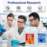 JANCHUN 2 Gallon Crystal Clear Epoxy Resin Kit, High Gloss Casting for River Table Tops, Art Casting Resin, Jewelry Making, DIY, Tumblers, Molds, Art JANCHUN