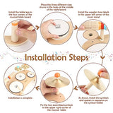 Kids Drum Set for Toddlers 1-3, All in One Musical Instruments - Wooden Musical Toys - Montessori Sensory Toys for 1 Year Old - Birthday Gifts for Vanplay