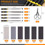 Rustark 26Pcs Resin Sanding and Polishing Casting Tools Assortment Kit Includes Sand Papers Metal Resin Files Polishing Blocks Scissors Brush Rustark