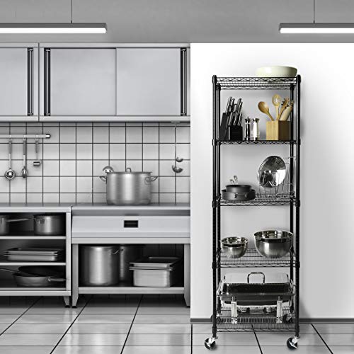 Seville Classics UltraDurable Heavy Duty NSF Solid Steel Wire Rack Storage Unit, Organizer for Garage, Warehouse, Office, Restaurant, Classroom, Seville Classics