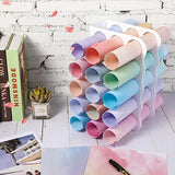 15-Holes Vinyl Storage Rack Acrylic Storage Organizer Multiple Large Holes Display Stand for Vinyl Rolls and More (12 Inch x 7.8 Inch, Aperture 2 Outus