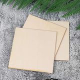 Healifty 20pcs Unfinished Wood Crafts Wooden Square Cutouts Unfinished Wood Squares Wooden Chips for Crafts Homemade Ornaments Wood Craft Slices Wood Healifty