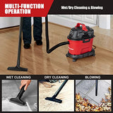 Vacmaster Red Edition VHB305M 1101 Wall Mount Wet Dry Vacuum 3.2 Gallon 2.5 Peak HP Vacmaster