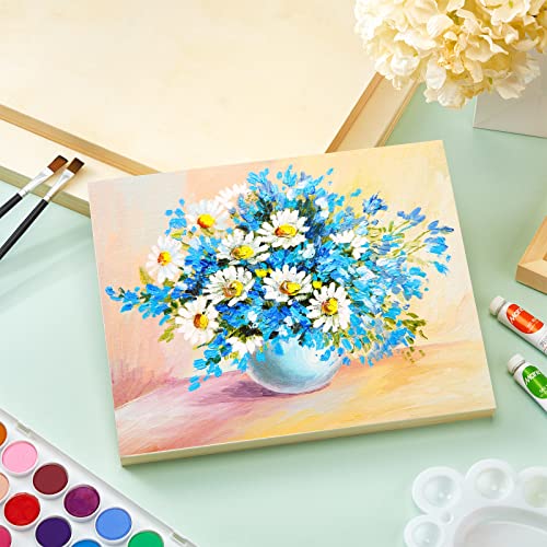 16 Pack Unfinished Wood Canvas Boards Blank Wooden Painting Panels Bulk for Deep Cradle Boards Painting Drawing Pouring Arts, Crafts, Paints and More Tuanse