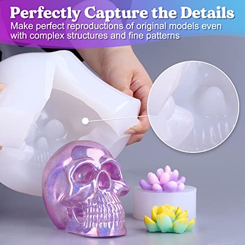 LET'S RESIN Silicone Mold Making Kit 0A, Extra Soft & Elastic Molding Silicone 70.5oz, Liquid Silicone for Mold Making Platinum Cure, Ideal for 3D LET'S RESIN