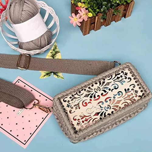 ULTNICE 2 Pcs Wooden Basket Bottoms Crochet Wood Base Cushion Crochet Bag Bottom for DIY Knitting Crochet Bag Supplies ULTNICE
