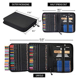 Kalour 96 Pack Drawing Set Sketching Kit,include 72 Colored Pencils and 24 Sketch Kit with Sketch Book,Art Supplies for Drawing,Sketching and KALOUR
