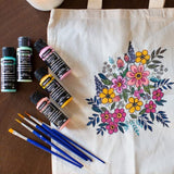 Modern Floral Acrylic Paint Set, Set of 12, 2 fl oz DecoArt