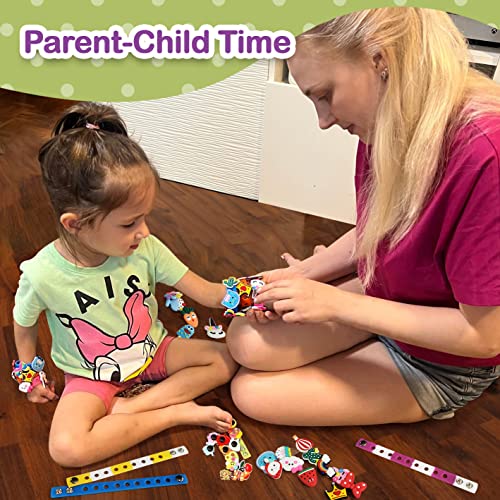 Goodyking Croc Bracelet Band for Kids Wristband & Charms Set - Wristbands Bracelets, Croc Charm Bracelet Charms for Girls, Shoe Charms and Croc Goody King