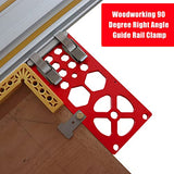 340mm Track Saw Square, 90° Right Angle Circular Saw Guide Rail Electric Circular Saw Track Angle Stop Track Saw Square Accessories Compatible with SYWAN