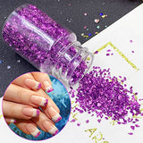 FineInno Crushed Glass for Resin Art, Irregular Metallic Broken Glitter for Crafts, Chunky Metallic Chips Stone for Epoxy Resin Molds Fillers, Nail FineInno