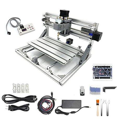 CNCTOPBAOS 3 Axis 3018 CNC Router with GRBL Offline Controller,DIY Mini Desktop Engraver Machine,Carving Aluminum Acrylic PCB PVC Milling Cutting CNCTOPBAOS