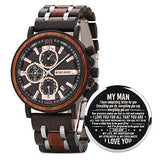 BOBO BIRD S18-1 Personalized Engraved Wood Watch Customized Wooden Watches for Husband Boyfriend Birthday Anniversary (Man-1) BOBO BIRD