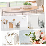 VOSAREA 2 Sets 2pcs Solid Wood Storage Box Makeup Organizer Unfinished Jewelry Organizer for Women Sundries Container Retro Style Container Treasure VOSAREA