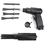 Pneumatic Needle Scaler 19 Needles and Air Hammer Pistol 4 Chisels 2 in 1 POWER AERO NOVIA