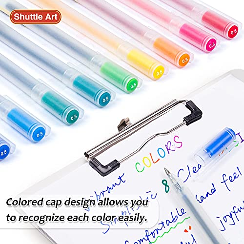 Shuttle Art School & Work Supplies Bundle, 15 Colors 0.5mm+ 15 Black 0.38mm Japanese Style Pens for Writing Journaling Taking Notes School Office Shuttle Art