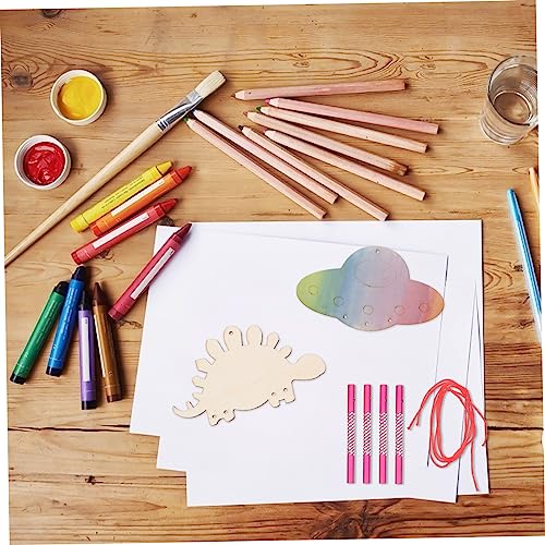 Yardwe 36 Sets DIY Wooden Wind Chime Stocking Stuffers Unfinished Wind Chimes Build Wind Chime kit Whale Windchime Kids Art Toys Toddler Gift Hanging Yardwe