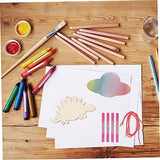 Yardwe 36 Sets DIY Wooden Wind Chime Stocking Stuffers Unfinished Wind Chimes Build Wind Chime kit Whale Windchime Kids Art Toys Toddler Gift Hanging Yardwe