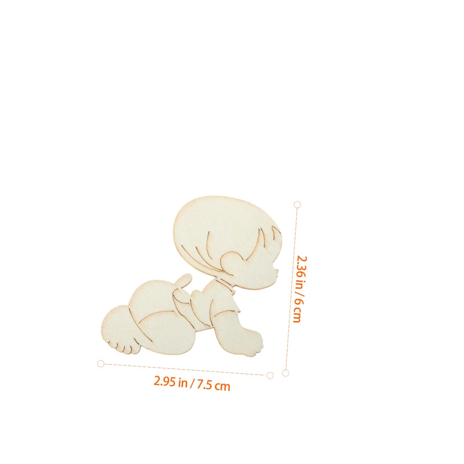 20pcs Baby Decoration Baby Wall Embellishments Unfinished Wood Cutouts Baby Shower Party Supplies First Birthday Party Decoration Baby Wood Sign SEWOART