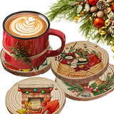 iUoczi Natural Wood Slices 24 pcs 3.5-4.0 Inches Wood Slices for Centerpieces UnfinishedWooden Circles for Crafts Wooden Ornaments for Crafts iUoczi