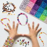 Desire Deluxe Bracelet Making Kit Necklace Clay Beads Friendship Jewelry Letter Arts & Crafts Pendant Charms Kit Elastic Rubber Strings Girls Toys Desire Deluxe