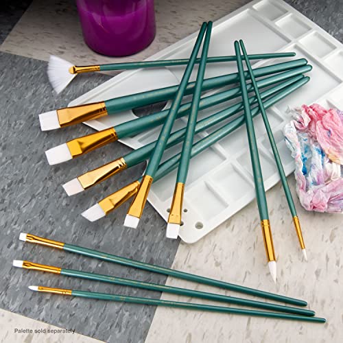 Royal Brush Manufacturing Royal and Langnickel Zip N' Close Brush Set, White Taklon Royal Brush Manufacturing Company