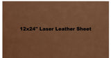 12" x 18" Laserable Leather Sheets with Heat Self-Adhesive, Laserable Leatherette, CO2 Laser Engraving Supplies, for Glowforge Supplies and Materials Generic