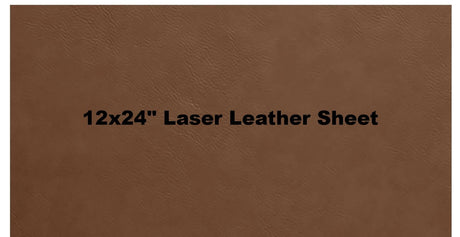 12" x 18" Laserable Leather Sheets with Heat Self-Adhesive, Laserable Leatherette, CO2 Laser Engraving Supplies, for Glowforge Supplies and Materials Generic
