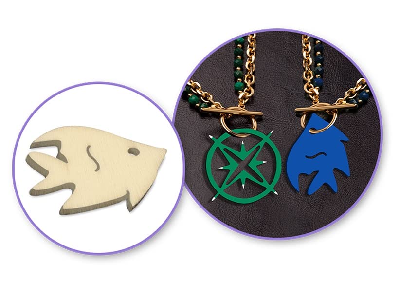 Mini Laser Cuts Wood Shape - Nautical, Anchor, Sailboat, Lighthouse, and More - 45 Pieces - 1'' Across Forever in Time