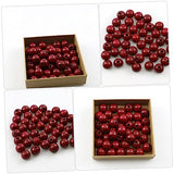 Tofficu 400 Pcs Solid Wood Beading DIY Jewelry Beads Natural Wood Beads Wood Loose Beads Macrame Making Beads DIY Loose Beads Unfinished Wood Beads Tofficu