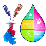 Alcohol Ink Set - 20 Bottles Vibrant Colors High Concentrated Alcohol-Based Ink, Concentrated Epoxy Resin Paint Colour Dye Great for Resin Petri Sig Wong