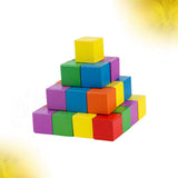 50pcs Blank Cubes unpainted Wood Blocks Wood Cube Unfinished Blocks Craft Cubes DIY Wood Blocks Wood Craft Block Square Blocks Unfinished Blank Child SUPVOX