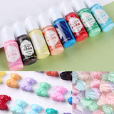 Miraclekoo 18 Colors Epoxy UV Resin Pigment Opaque Liquid Epoxy UV Resin Dye Resin Colorant, 0.35oz Each Miraclekoo