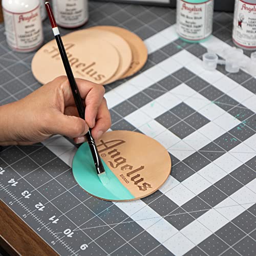 Angelus Paint Brush Set Round Flat Angular Artist Acrylic Paint Brush Set Shoe paint Brush set (5 pcs) Angelus