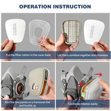 STARBST Half Face Cover Respirator Mask - Professional Breathing Protection Ventilation Mask, Reusable Respirator Mask for Sanding Painting Chemicals STARBST