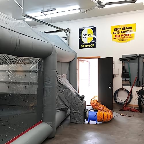 Sewinfla 520W/12inches Utility Blower, Portable Ventilator Exhaust Fan with 33ft PVC Flexible Duct Hose, Low Noise Heavy Duty Cylinder Fan for Home & Sewinfla