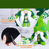 Gnome Beards for Crafting, 12 Pieces Pre-Cut Christmas Gnome Beards and Gnome Noses for Crafts Christmas Valentine's Day Independence Day Handmade EUBUY