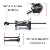 Weytoll Wood Scribe Tool, Wheel Marking Gauge, Woodworking Tool Set 180 MM Sliding Mark Scraper Adjustable Precision Linear Arc Dual-purpose Scriber Weytoll