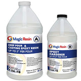 Deep Pour Epoxy Resin for River Table | 1.5 Gallon (5.7 L) | 2'' DEEP Pour, Casting & Art Epoxy Resin Kit | Low VOC & Low Odor | for River Tables, Magic Resin
