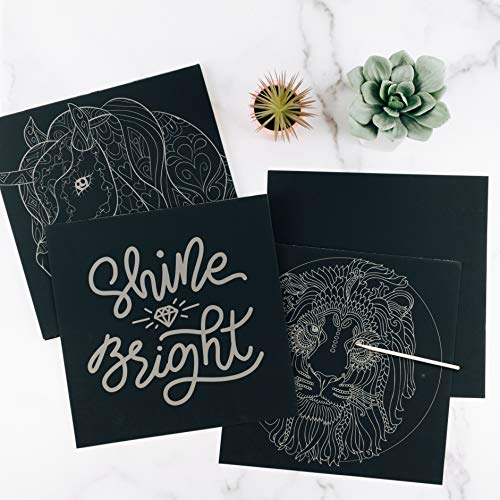 Art 101 USA Ultimate Scratch Art Combo Kit with 41 Pieces in a Colorful Carrying Case, Multi Art 101 USA