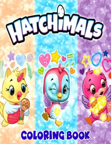 Hatch𝗶mals Coloring Book: 100+ Amazing Hatch𝗶mals Coloring Pages for Kids and Adults, Wonderful Drawings - All Characters - WoodArtSupply