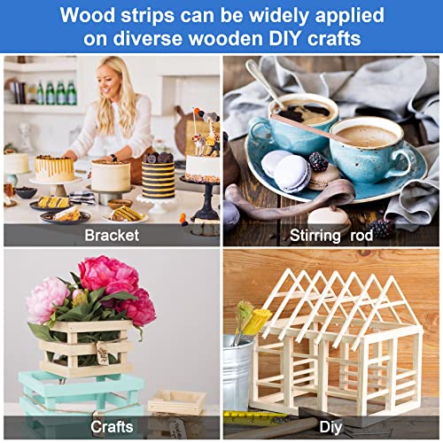 150 Pieces Balsa Wood Sticks Craft Square Wood Strips Wooden Dowel Sticks  12 Inch Hardwood Unfinished