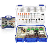 HARDELL Rotary Tool Accessories Kit 282 Pcs, Power Rotary Tool Bits 1/8''(3.2mm) Diameter Shanks Universal Fitment for Easy Cutting, Sanding, HARDELL