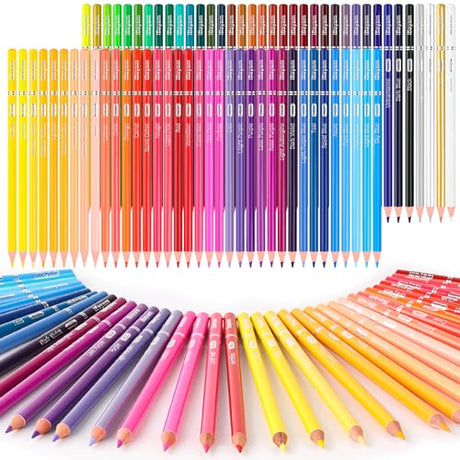 iBayam Colored Pencils 72 Count Color Pencil Set for Adult Coloring Books, Soft Core Drawing Pencils, Art Supplies Sketching Coloring Pencils for iBayam
