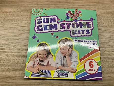 Window Suncatcher Gem Art Diamond Painting Kits for Kids - Fun Arts & Crafts 6 Sheets Flowers Gem Art Painting Kits by Numbers for Girl, Birthday atydkug
